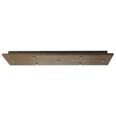 Rectangle Wood Multi-Light Canopy by LBL Lighting - Starlight Lighting USA and Canada